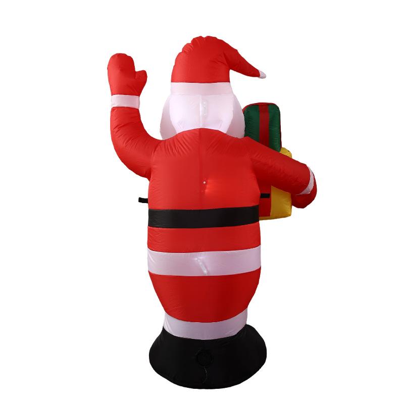 Inflatable Santa Claus 1.8m Christmas Decoration with Lights for Event Party Decor