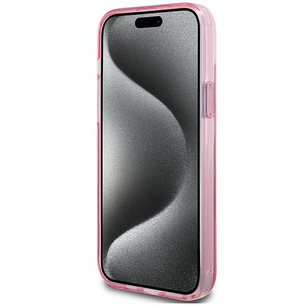 Karl Lagerfeld Klhmp15Shmrskcp Iphone 15 / 14 / 13 6.1 Różowy/Pink Hardcase Ring Stand Karl&Choupettte Magsafe