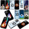 Sunset Football Number 10 for Motorola Moto G54 G05 G24 G45 G55 G75 G85 G15 G57 G86 Power Edge 50 30 Ultra Fusion neo Pro Case