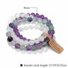 3-teiliges Set Natursteinperlen Stretch-Armband-Set Halbedelstein Perlen Elastisches Armband Türkisstein Modeschmuck