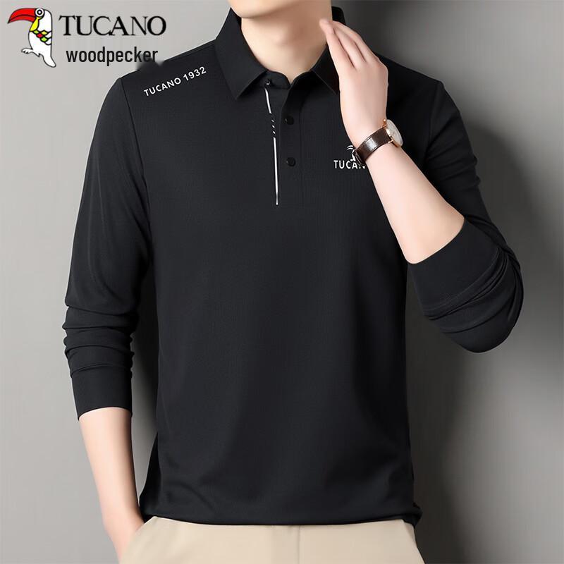 TUCANO Men's Ice-Feel Long Sleeve Polo T-Shirt