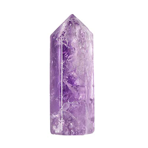 5-Piece 4096Hz Purple Crystal Tuner Set with Tuning Fork, Chakra Meditation Purification Tuner Set (W4315) with Japanese Instructions