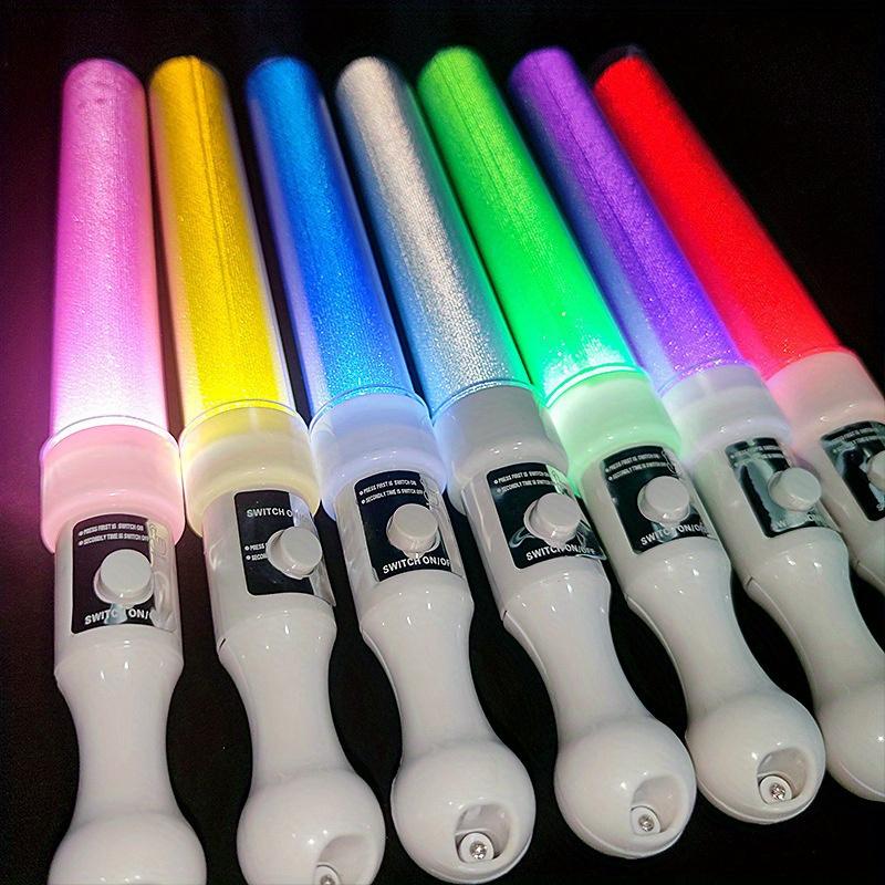 7pcs Glow in the Dark LED Light Sticks Vibrant Rainbow Colors, Perfect for Parties, Concerts,Night Celebrations, All Season Fun, Birthdays Easter,