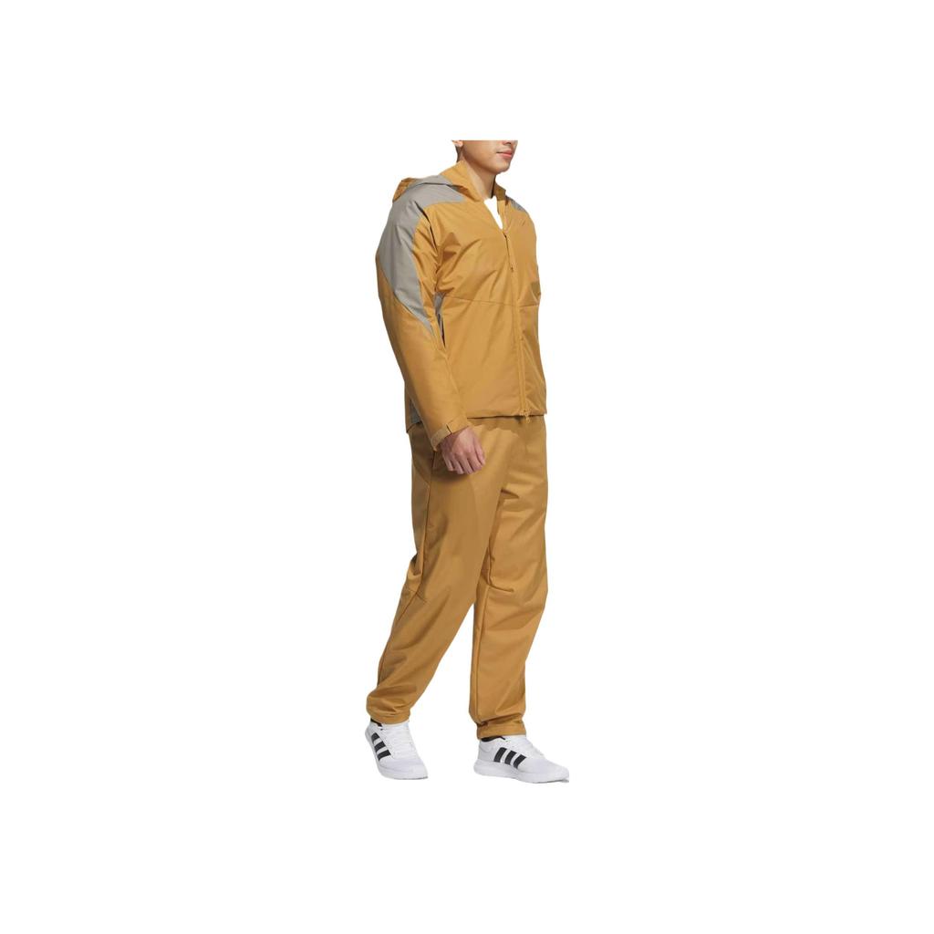 adidas TH WV PNT Einfaches Markenlogo Bequeme Wasserabweisende Gerade Geschnittene Freizeithose Unisex Hose Hellbraun JZ8407