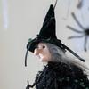 Witch Hat Broomstick Witch Ornament Gothic Broomstick Girl Doll Ghost Witch Pendant  Indoor Decor