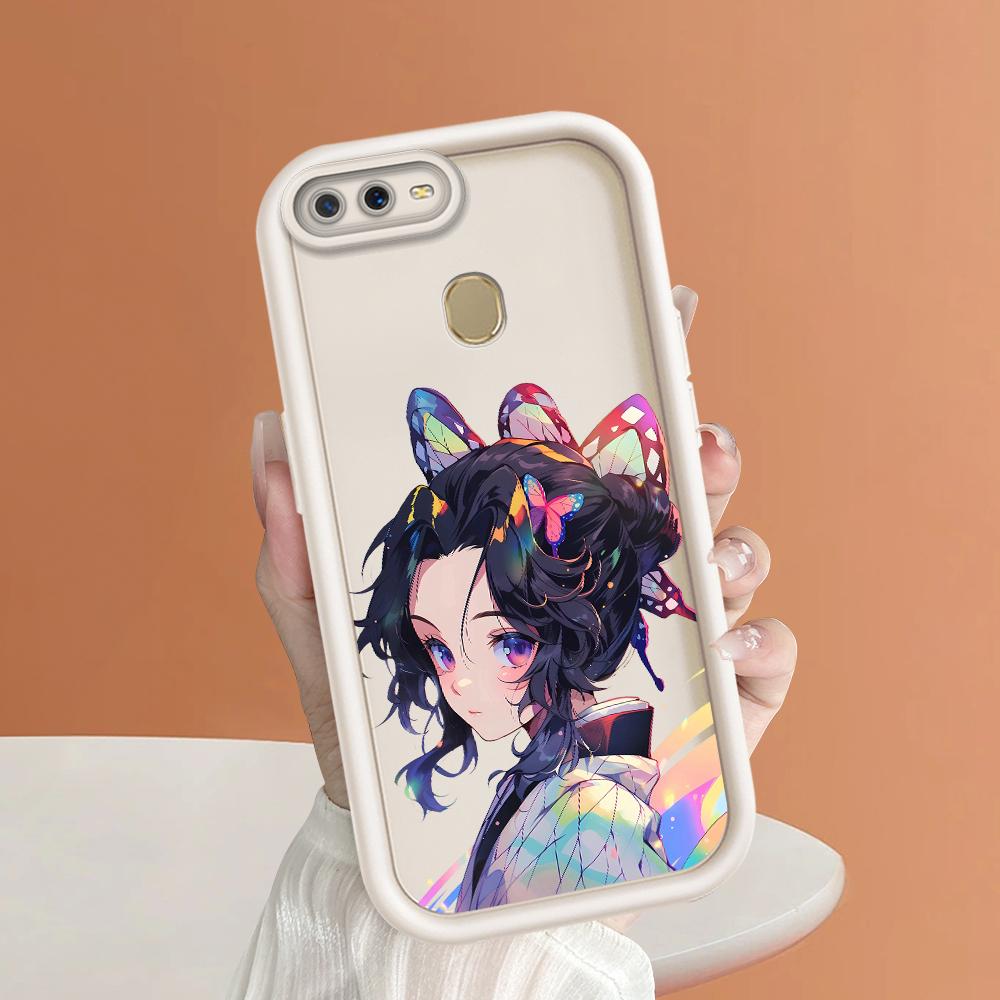 Soft Silicone Square Ladders Cartoon Pattern Full Cover Camera Protection Shockproof Case for OPPO Reno Realme OnePlus