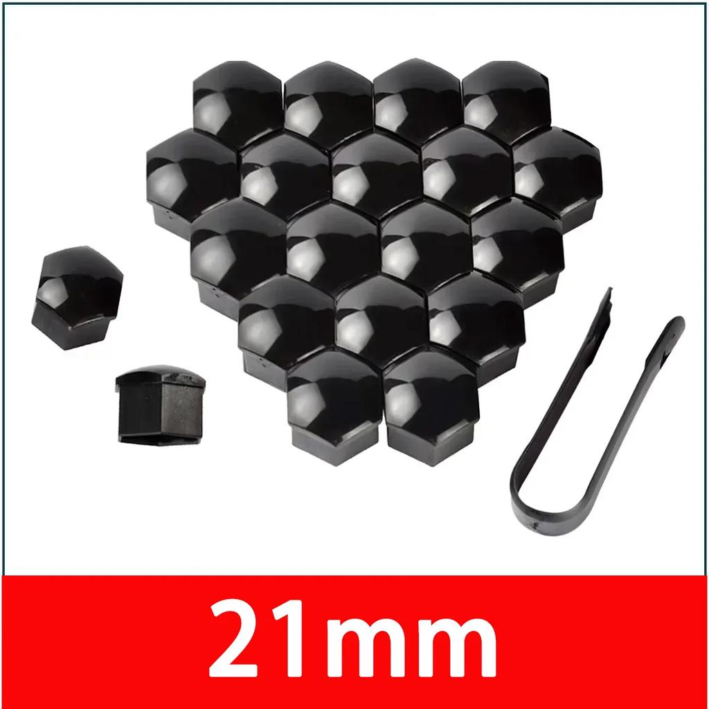 17/19/21mm Car Tire Nut Outer Decoration Car Wheel Nut Cover Protective Cover Rust Proof Car Wheel Hub Screw Cover Accessories