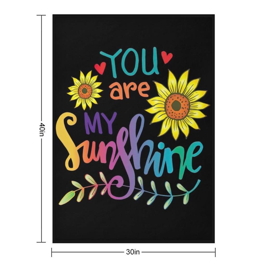 Du bist mein Sonnenschein, Du bist mein Sonnenschein Überwurfdecke Personalisiertes Geschenk Camping Weihnachtsgeschenke Decken Für Babydecken