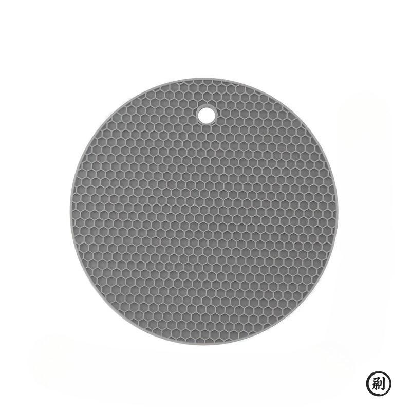 1PC Silikon Anti-Verbrühungsmatte Topfhalter Haushalt Küche Arbeitsplatte Schutz Hitzebeständige Anti-Rutsch Rund Silikonmatte