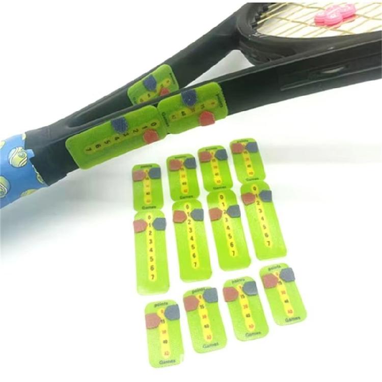 Easy to Mounting Score Board to Keep Score of Points, Game and Set Scoring Right Tennis Racquet and Paddle Scorekeeper