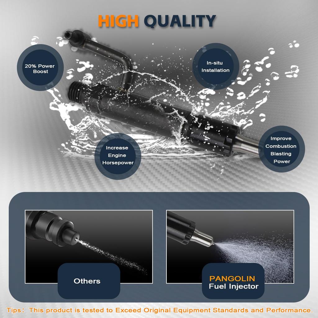 PANGOLIN 729004-53101 Fuel Injector 3pcs for Yanmar 3TNV84 3TNV88 3JH3CW Komatsu 3D88E S3D84 Aftermarket Parts
