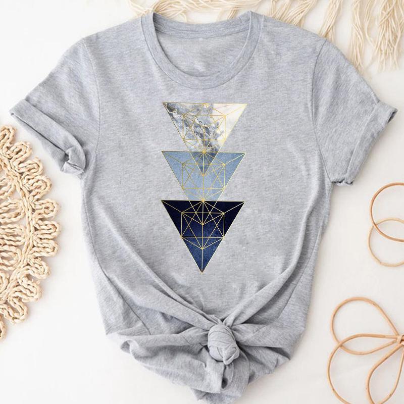 (Asian Size) Watercolor Feather Vintage Bird Women Print Short Sleeve Tee Top Fashion Tshirt Clothing Casual Summer Lady Female Graphic T-shirt