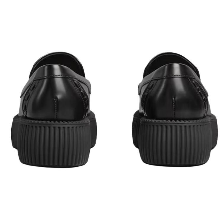 GUCCI Horsebit Leather Loafers 4.5cm Women's Black 796330 AAD30 1000