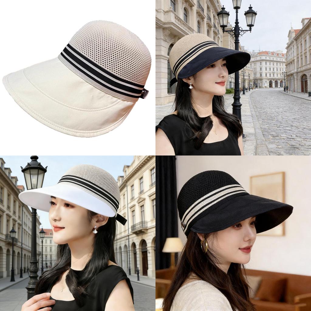 Ultralight Sun Protection Cap With Large Brim For Summer Beach Outdoor Sunshade Womens Foldable Hat