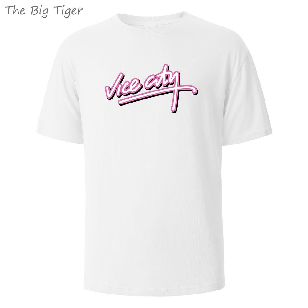 Ice City Printed Mens Basic Round Neck Tshirt 100 Cotton Simple Trendy Soft Breathable Loose Fit Tee Mens Tshirt Tops S
