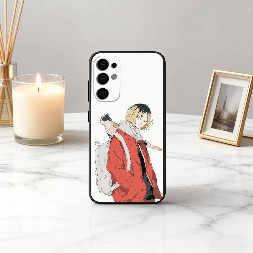 

Anime K-Kenma Haik-yu K-Kozume-KK Phone Case For Samsung S25,S24,S21,S22,S23,S30,Ultra,S20,Plus,Fe,Lite,Note,10,Black Cover Samsung S21 s305G