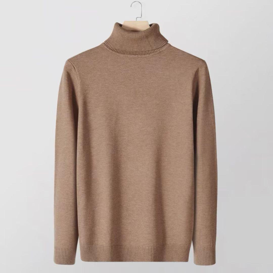 

Мужской модный брендовый свитер с высоким воротом — свободный, теплый, толстый, на осень/зиму L