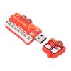 Niedlicher Cartoon-Auto USB-Stick Kompatibler Speicher Optionaler USB-Stick für Datenspeicherung
