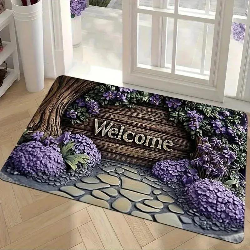 1PC Leopaed Pattern Kitchen Rugs Non-Slip Door Mats Pop Design Bathroom Rug Bath Mat Carpet for Home Sink Laundry Decor