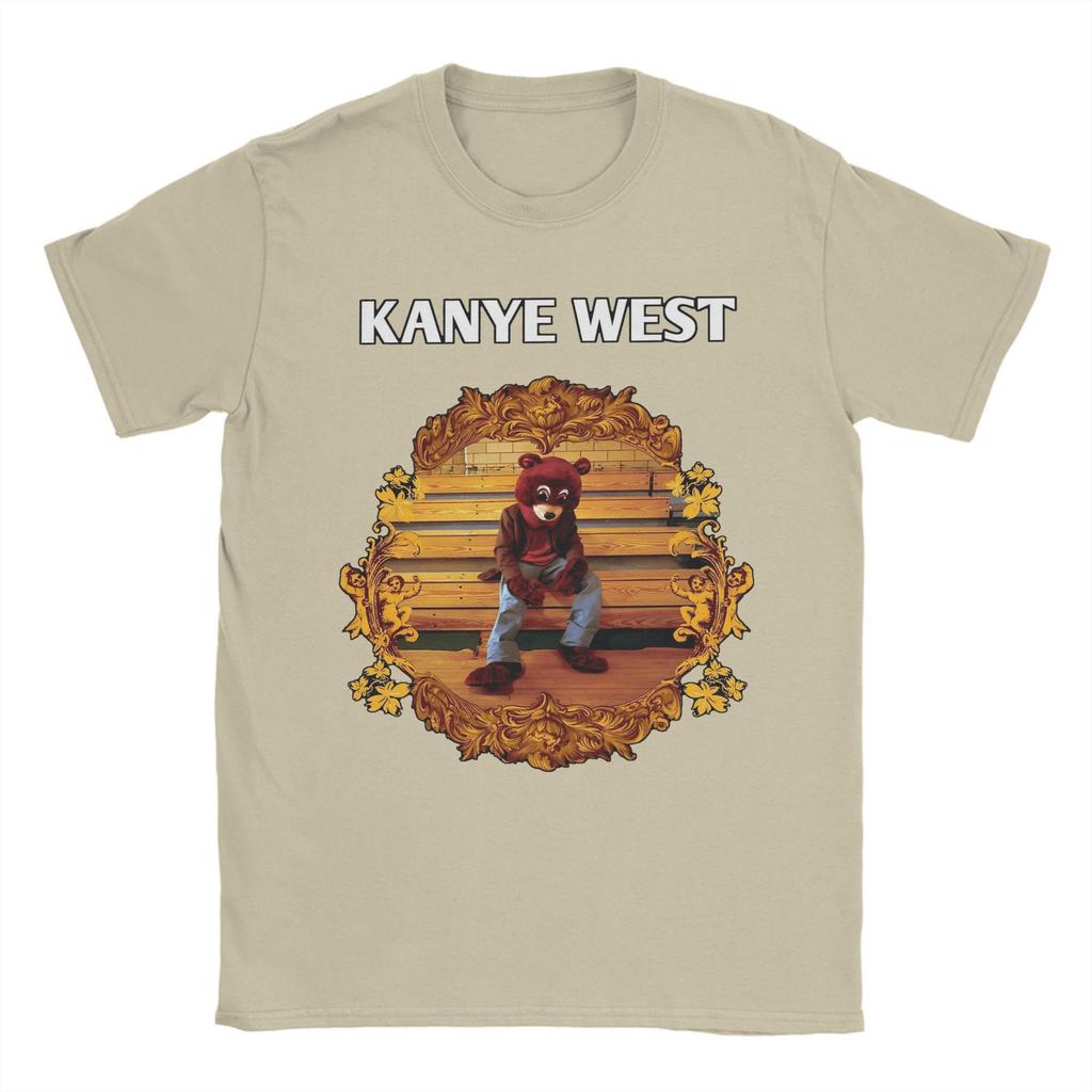 Kanye West T-Shirts für Herren Baumwolle Fantastische T-Shirts Rundhals T-Shirts Kurzarm Tops Party