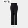 PORTS Women's Black Luster Flared Trousers