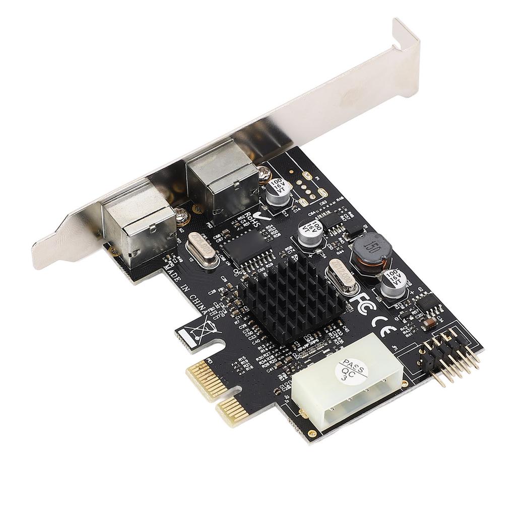 PCIe to PS 2 Adapter Card MCS9990CV Chip Built in USB2.0 Pin PCIe to 2 Ports PS 2 Keyboard Mouse Expansion Card for PC
