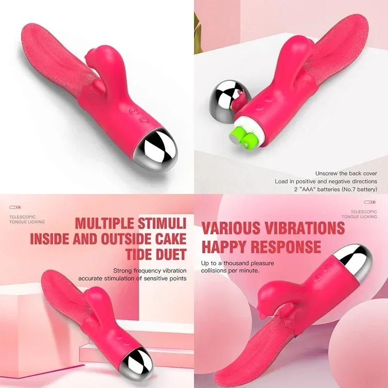 G Point Vibrator Tongue Is For Women Fox Plug Telescopic Dildo Pocket Pussy Sexetoys Couple Big Butt Sex Machine Man Gag Toys