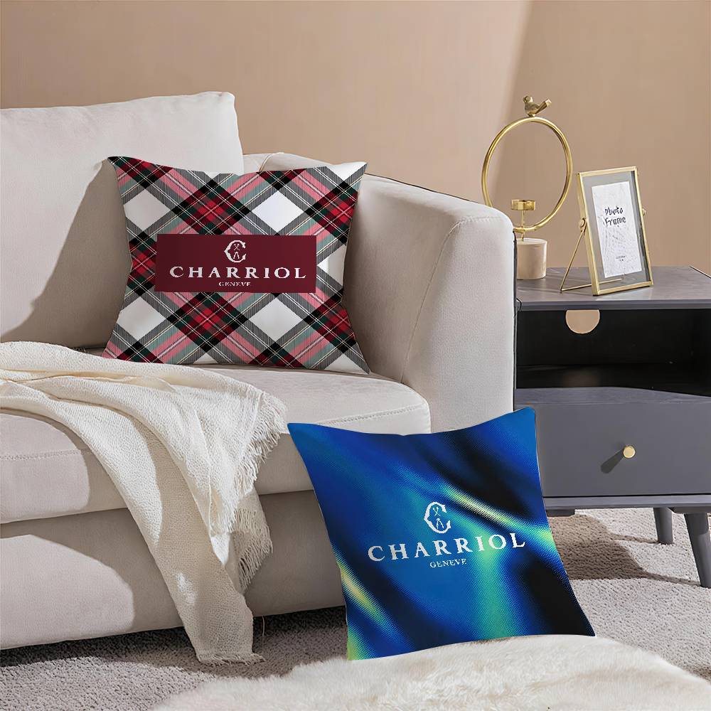 Spiral Pattern Design Charriol Pillow Case Comfort Sofa Bed Silky Elegant Invisible Zipper Decorative Cushion Cover