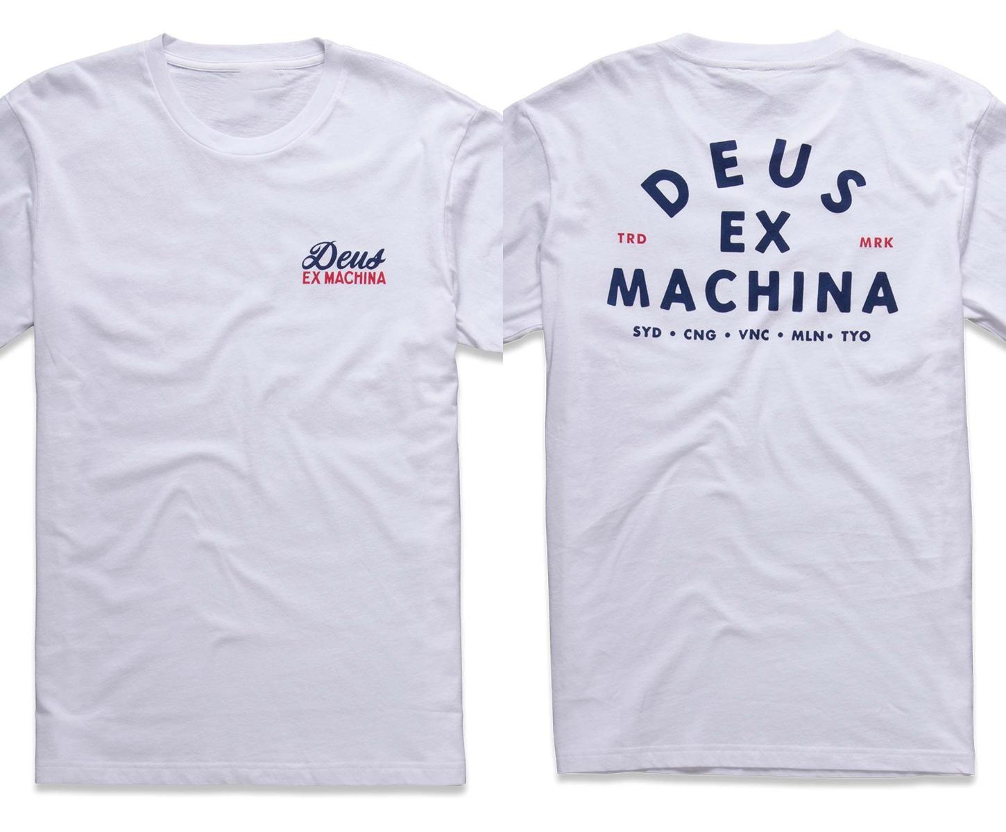 

DEUS EX MACHINA Принт Мужская и Женская Свободная Оверсайз Хлопковая Футболка с Коротким Рукавом для Активного Отдыха, Мотоциклетных Приключений, Серфинга 4XL