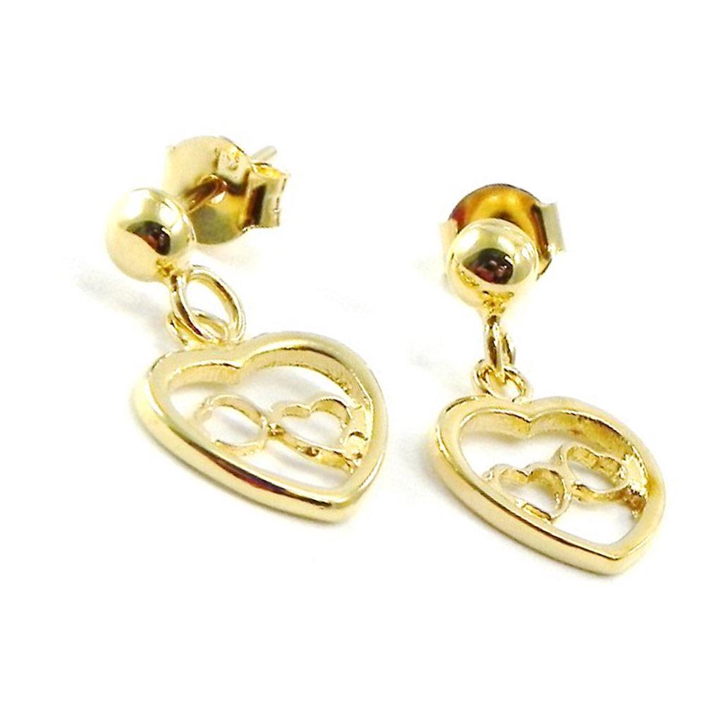 Les Trésors De Lily [G2018] - Boucles Plaqué Or 'Love'