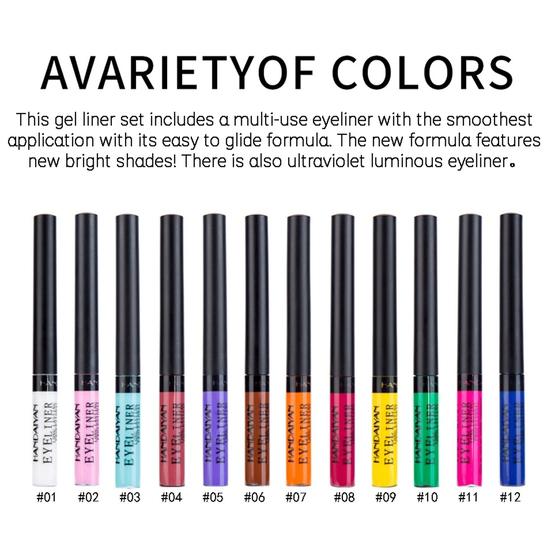 HANDAIYAN Stift, glatt, schnell trocknend, natürliches Extrakt, Augen-Make-up, langanhaltender flüssiger Eyeliner, glatte Make-up-Werkzeuge