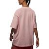 Jordan Essentials Solid Logo Loose Round Neck Short Sleeve Drop Shoulder T-Shirt Women Tops Light-Pink FV1133-621