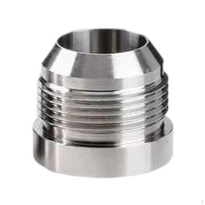 Aluminum Male Flare Weld On Fitting Bung, Weldable Adapter Connector for Oil Pan Valve