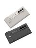 Samsung Z Fold7 Leather Wallet Case with Stand, Card Slot, and Protective Film