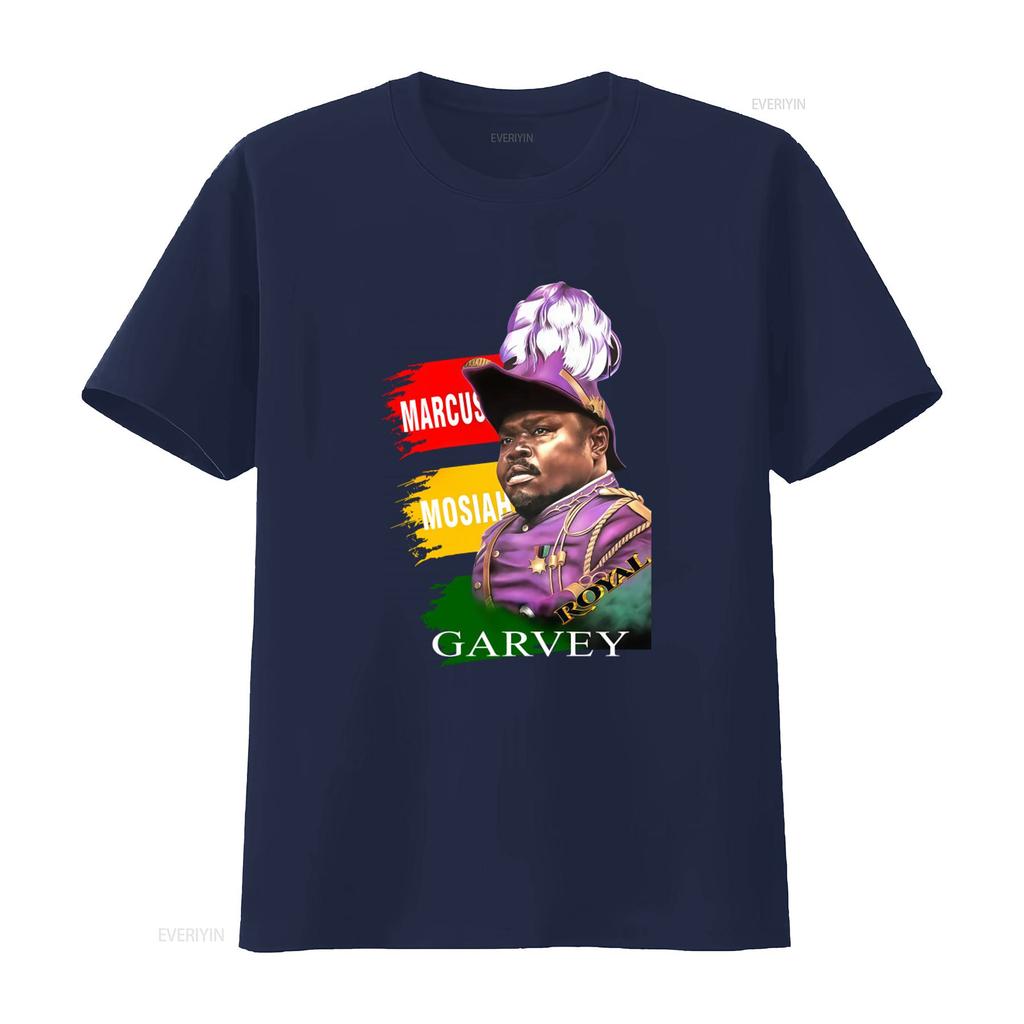 Marcus Garvey T Shirt Color Black Reggae Jah Tafari Marley Bob Royal Design vintage Washed Slightly fashion Unisex homme