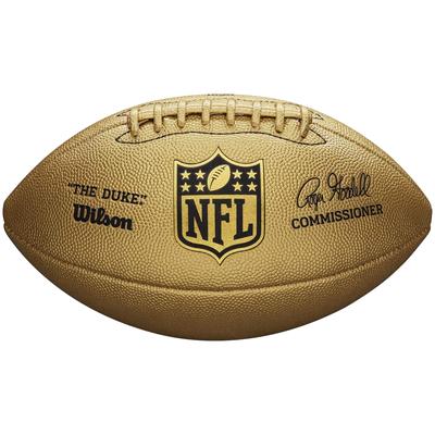Wilson NFL Duke Metallic Edition Ball, Unisex Gold American Football Ball