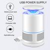 USB Fly Trap Light with 7 Blades Fan Silent UV Light Fly Catcher Home Indoor Outdoor Physical Fly Control Device LED Small Flying Animals Catching
