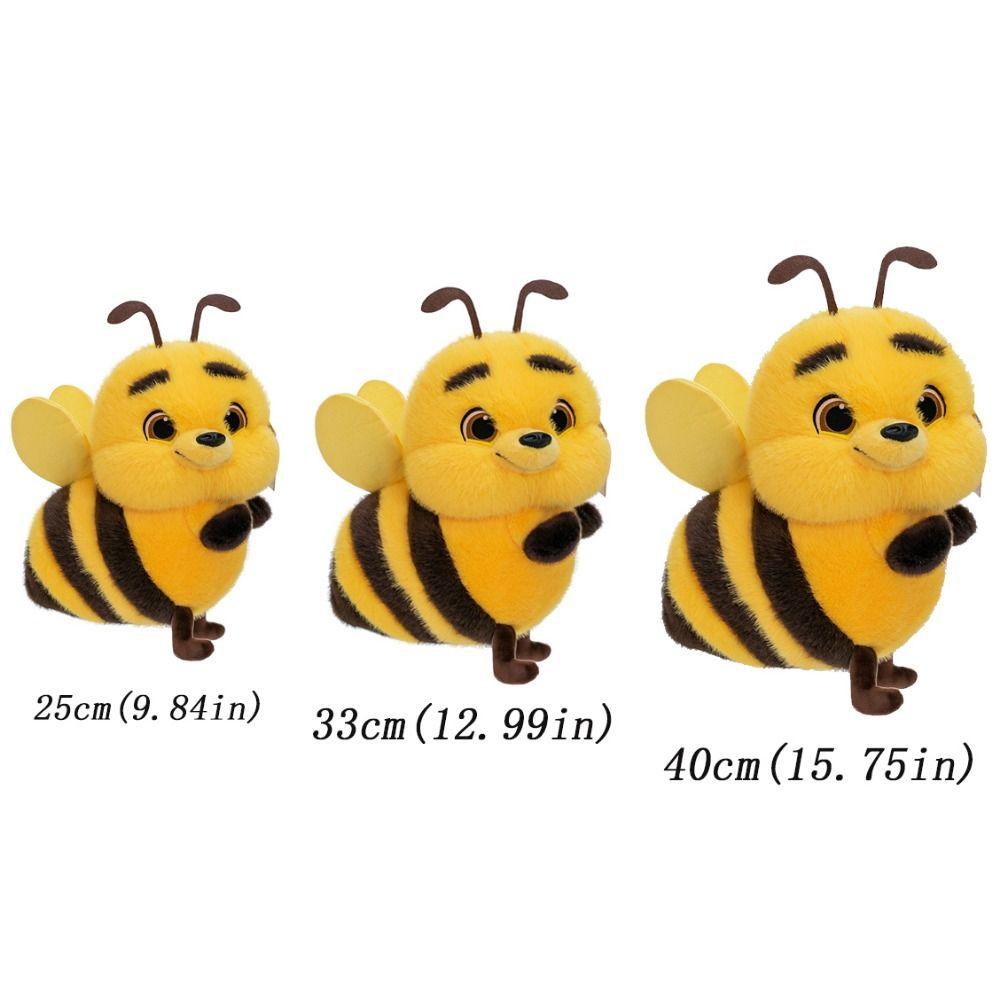 Plush Doll Bee Plush Toy Cartoon Bee Animal Plushie Funny Stuffed Bee Doll Birthday Gift
