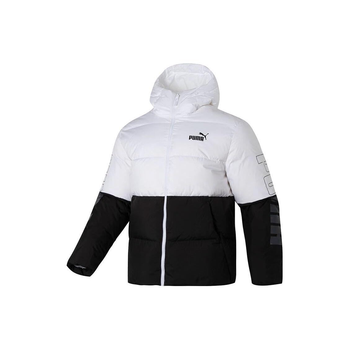 PUMA Colorblock Puffer Jacket  Black  Men s 678720-02 M