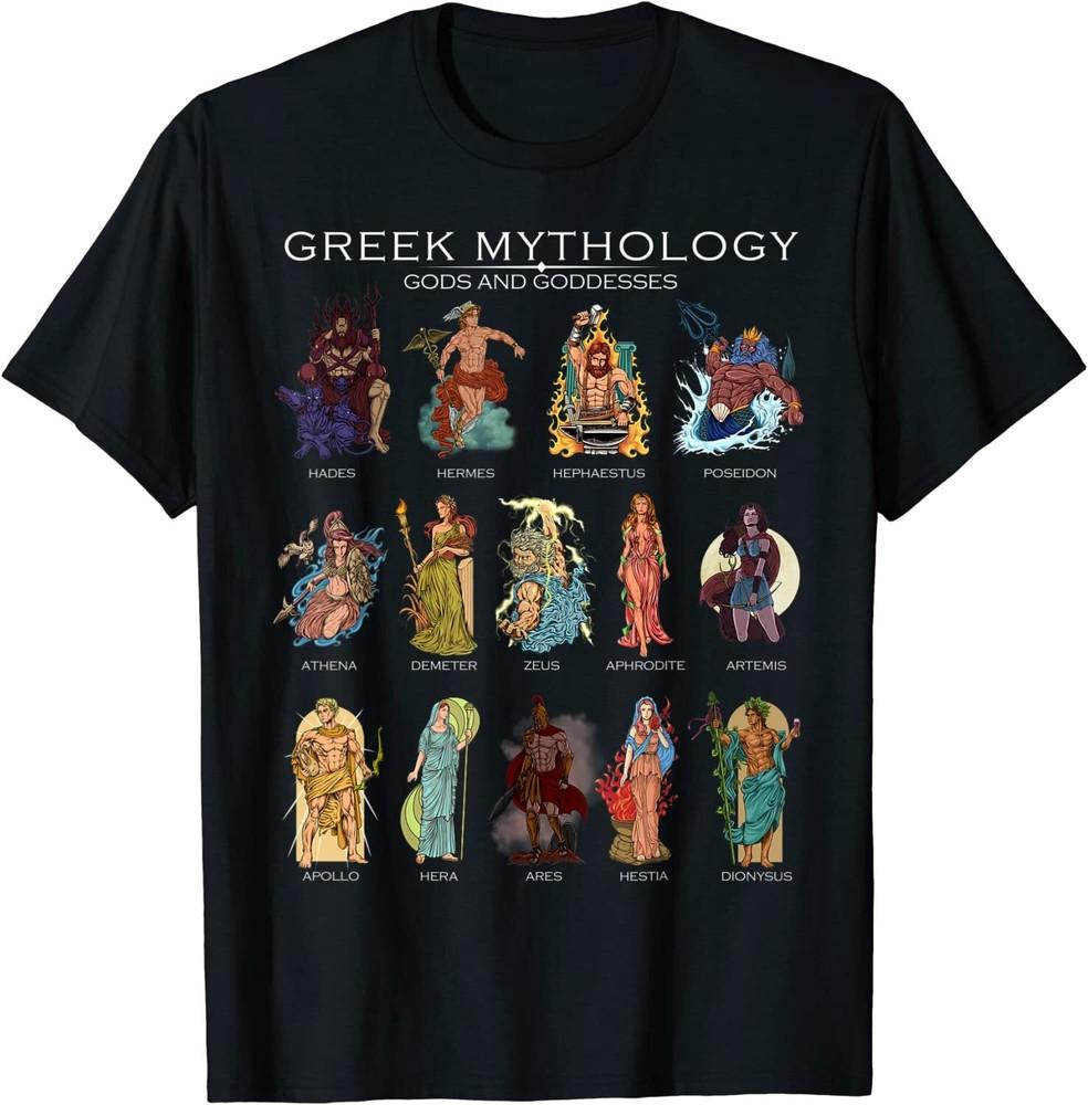 Gods of Greek Mythologys Tee T-Shirt XXXXL