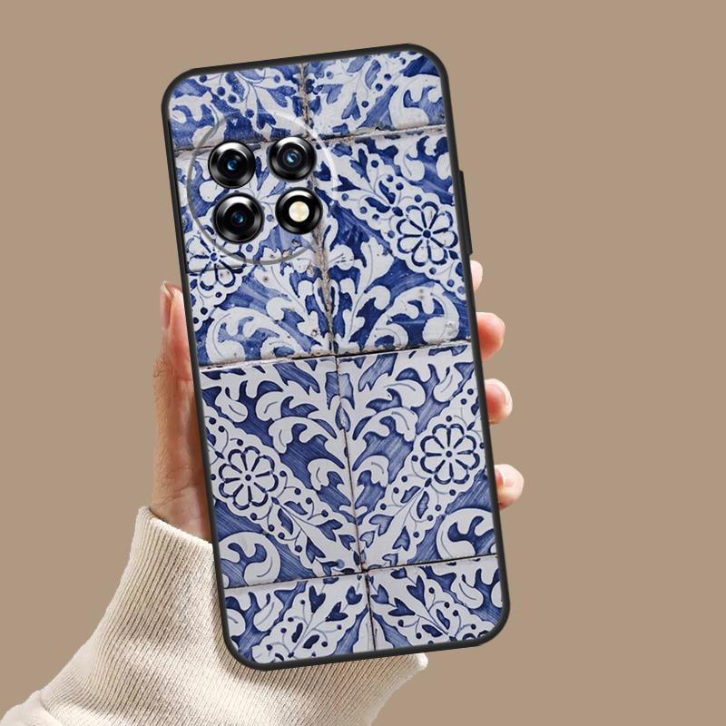 Portuguese Glazed Tiles Case For OnePlus Nord CE 5 2 3 4 Lite N30 OnePlus 13 11 12 15 13T 13R 10T 12R 9 10 Pro Cover