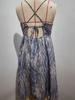 2025 Spring/Summer Sexy Backless V-Neck Spaghetti Strap Chiffon Print Dress