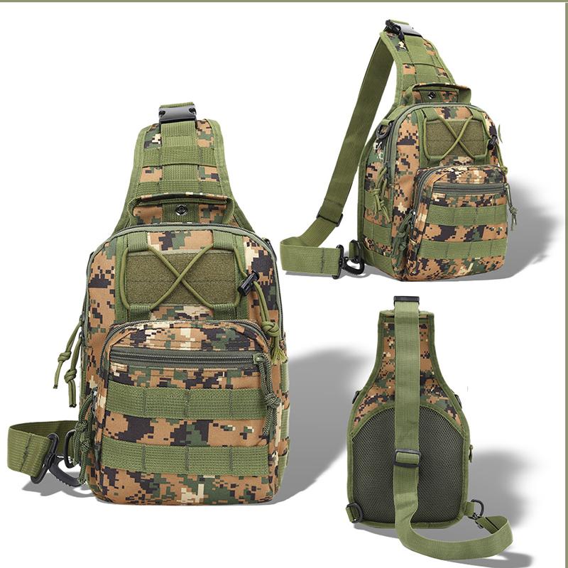 Outdoor Tactical Small Chest Bag, Military Men's Multifunctional Single Shoulder Crossbody Bag, Hiking, Tourism, Sports, Cycling, Running Bag