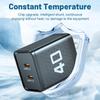 Dual PD 40W Fast Charging Phone Charger with US/EU/UK Plug Specifications for Travel