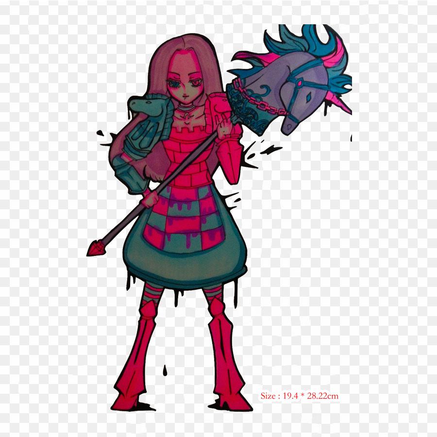 Cartoon Alice Or Alice Anime Iron on Heat Transfer Printing Vinyl Patches Sticker for Clothes DIY Appliques Washable Patches