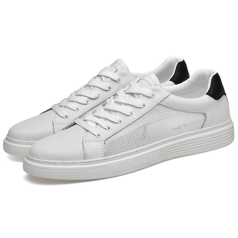 Mode Echtes Leder Atmungsaktive Board Schuhe Herren Lässig Leder Outdoor Rutschfest Walking Schuhe Flache Designer Minimalistische Schuhe