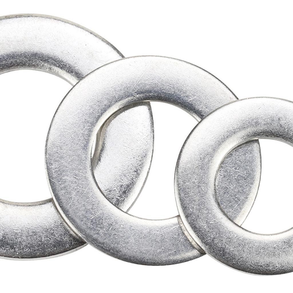 Stainless Steel M10 Round Flat Washers 1.5mm Thick for Door Hinges and Home Repairs Construction Mechanical Applications