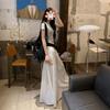 Casual Cotton Blend Long Skirt With Elastic Waist For Women Summer Travel And Office Wear