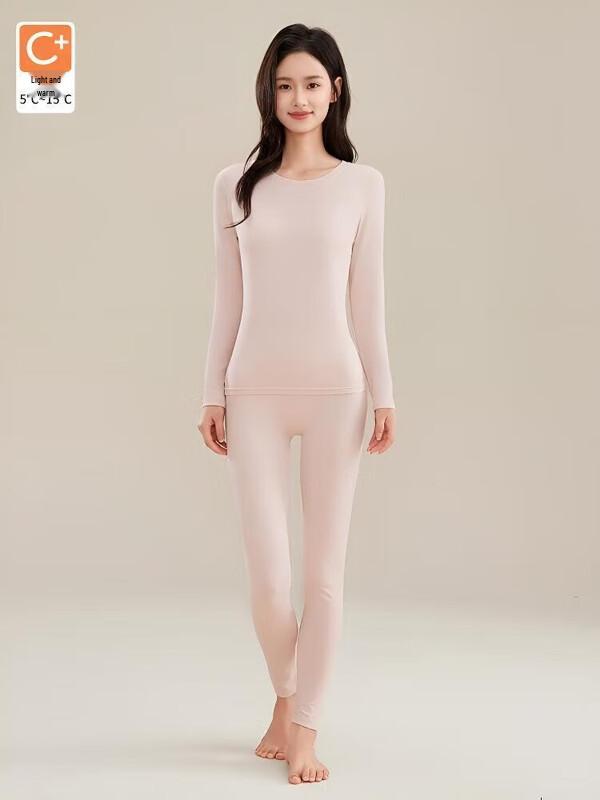 

Женский комплект из хлопка, модала и шелкового протеина FUNIBAOLUO с круглым вырезом