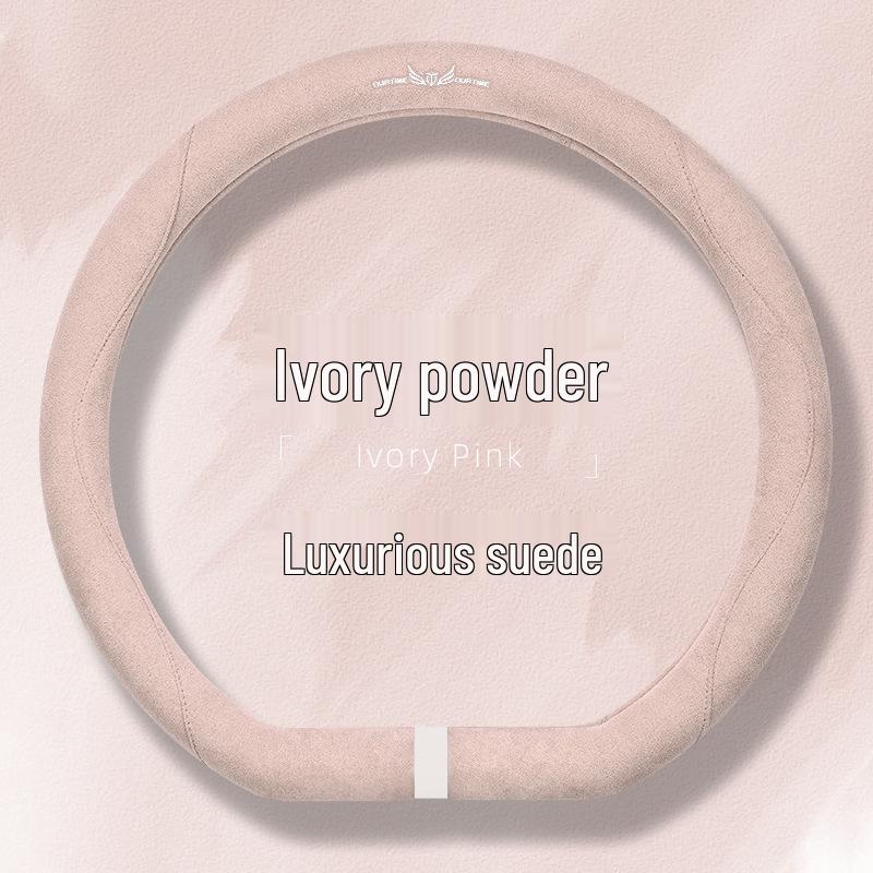 Suede & Fur Steering Wheel Covers: Winter Anti-Slip, Sweat-Absorbing, Luxury Women's Covers